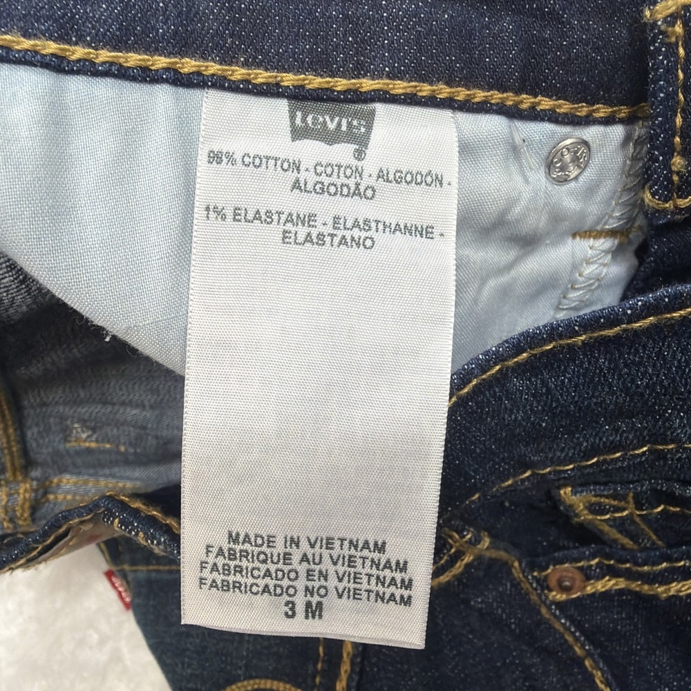 Levi's 524 Super Low Skinny Dark Wash Women's 3 M Blue Denim Stretch Slim New!! - Picture 7 of 11